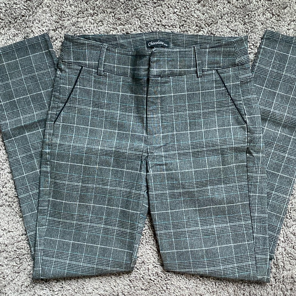 Plaid dress pants